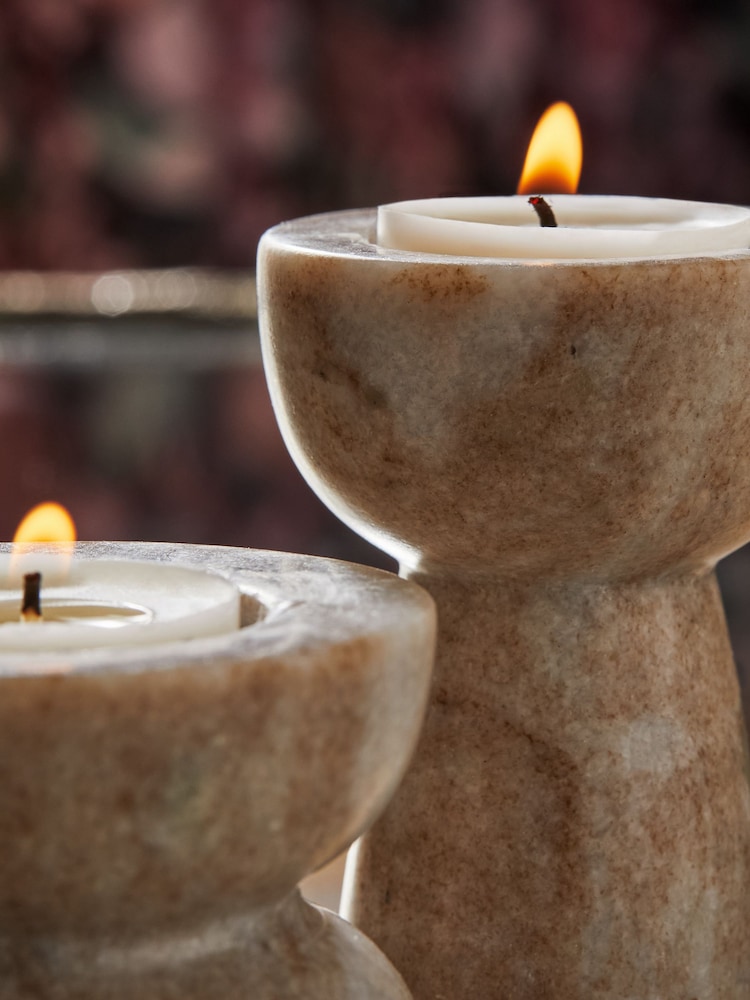 N. Premium Marble Tea Light Candle Holders - Image 2 of 4 N. Premium Marble Tea Light Candle Holders - Image 2 of 4