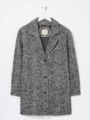 FatFace Black Marin Wool Blend Coat - Image 5 of 5