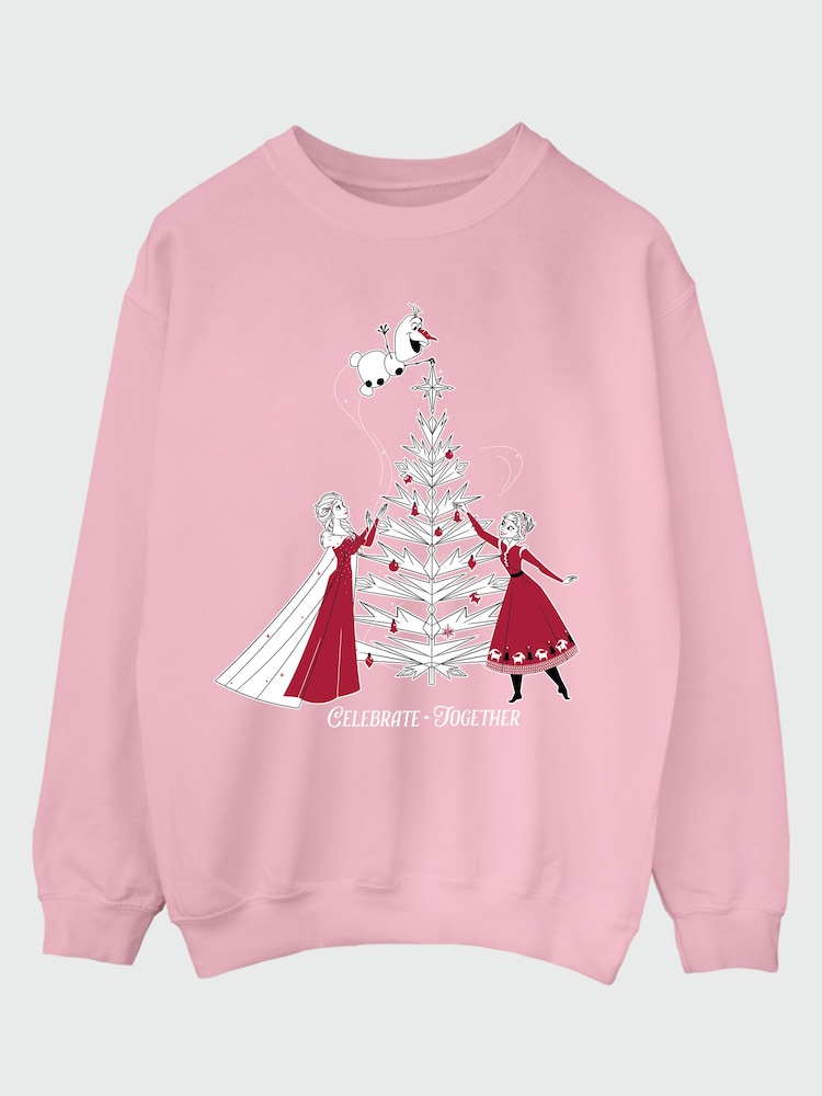 Rags & Rascals Disney Frozen Celebrate Christmas Sweatshirt - Imagen 2 de 4