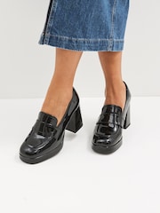 Black Forever Comfort® Platform Loafers Heels - Image 2 of 7