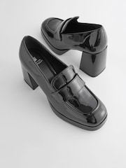 Black Forever Comfort® Platform Loafers Heels - Image 5 of 7