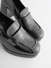 Black Forever Comfort® Platform Loafers Heels - Image 6 of 7