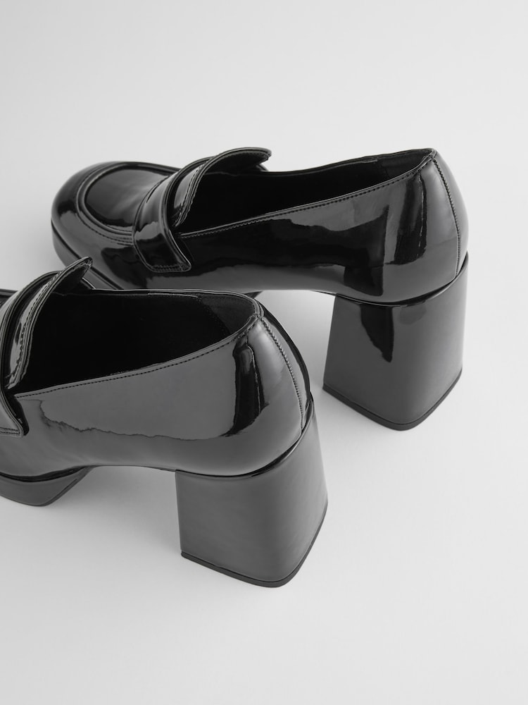 Black Forever Comfort® Platform Loafers Heels - Image 7 of 7