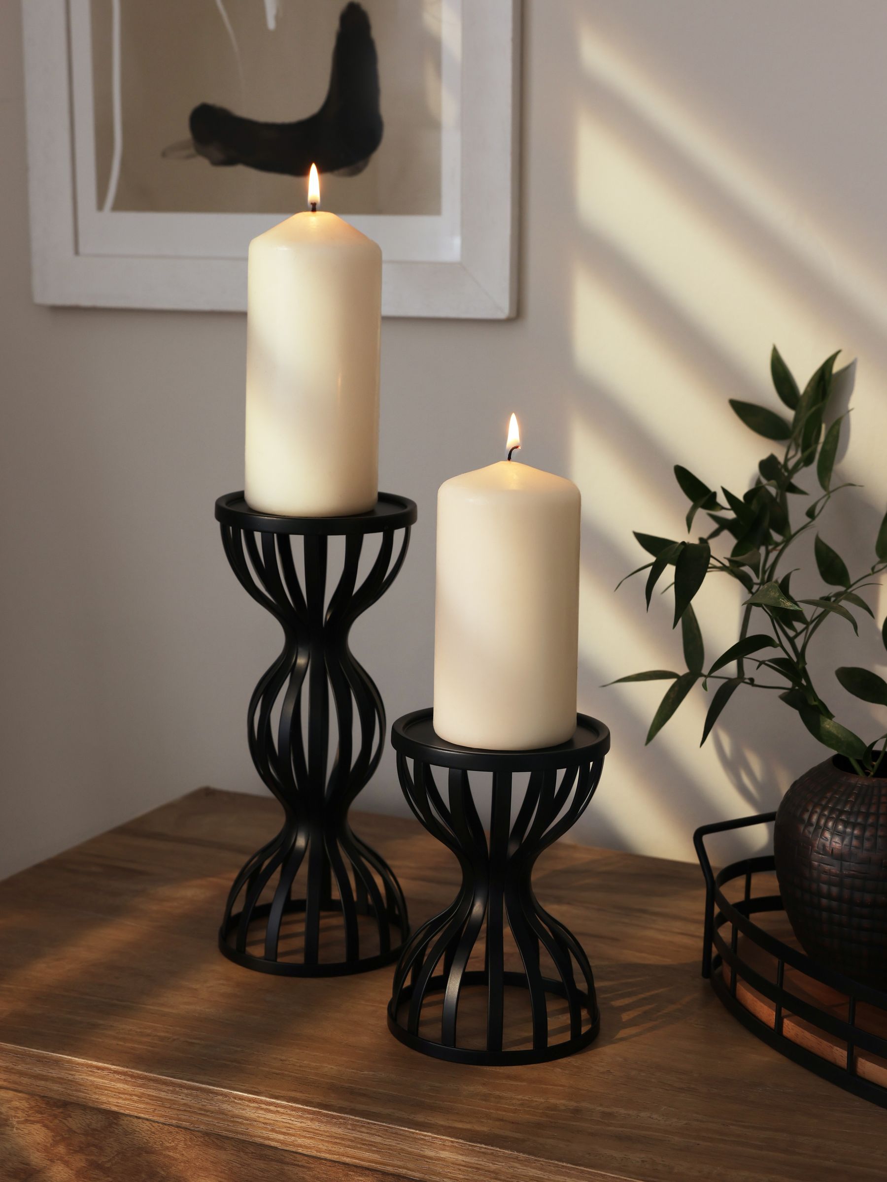 Pillar candle holders uk discount