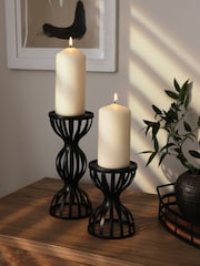 Black Wire Pillar Candle Holder - Image 1 of 4