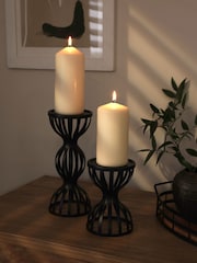 Black Wire Pillar Candle Holder - Image 2 of 4