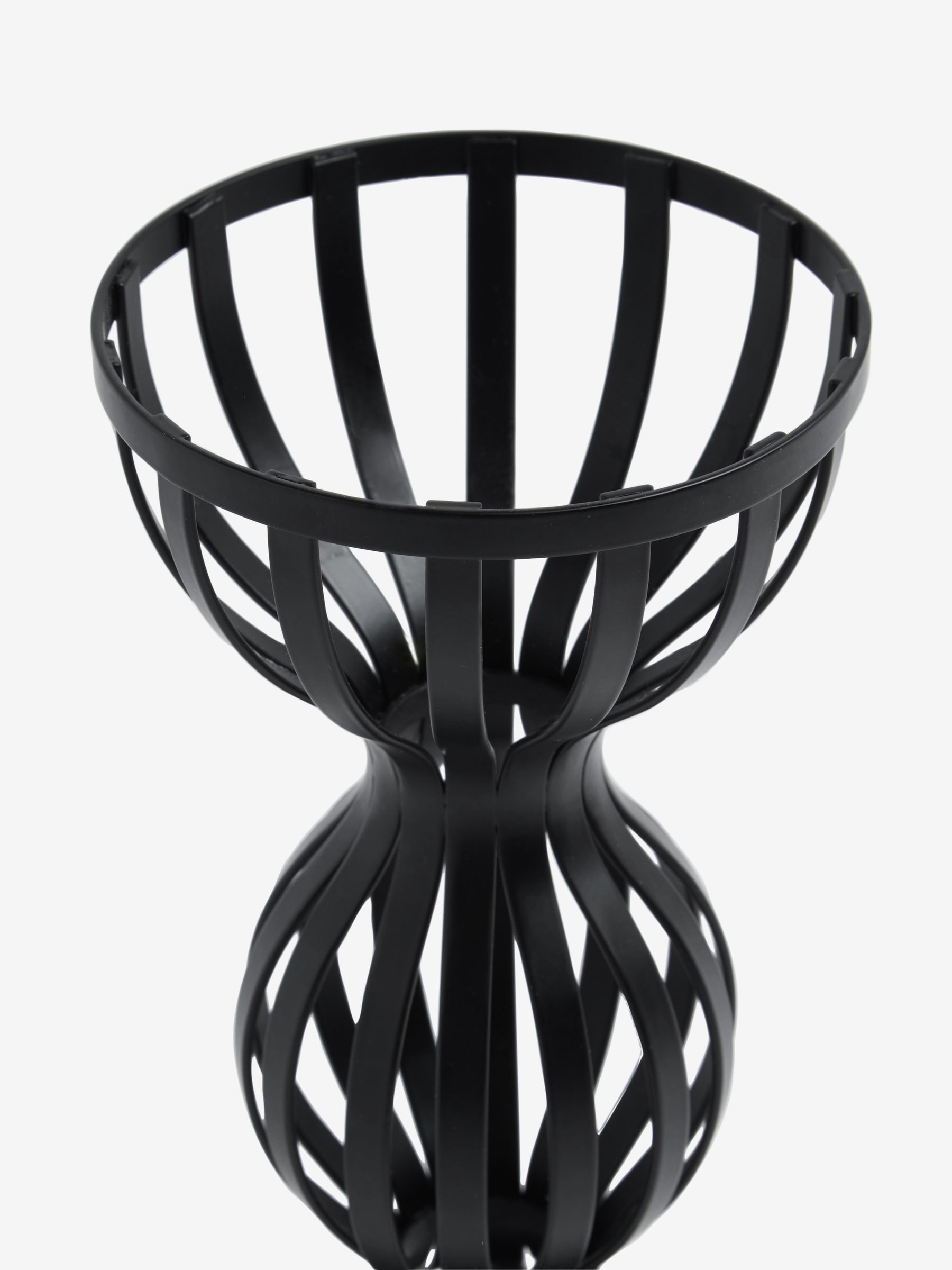 Black Metal 12cm Pillar Candle Holder Plate - Church Style Home Decor