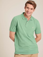 Joules Woody Light Green Regular Fit Cotton Pique Polo Shirt - Image 1 of 6