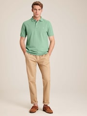 Joules Woody Light Green Regular Fit Cotton Pique Polo Shirt - Image 3 of 6