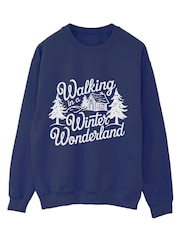 Brands In Blue Winter Wonderland Christmas Sweatshirt - Image 2 of 4