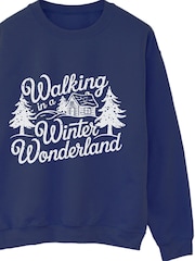 Brands In Blue Winter Wonderland Christmas Sweatshirt - Image 3 of 4