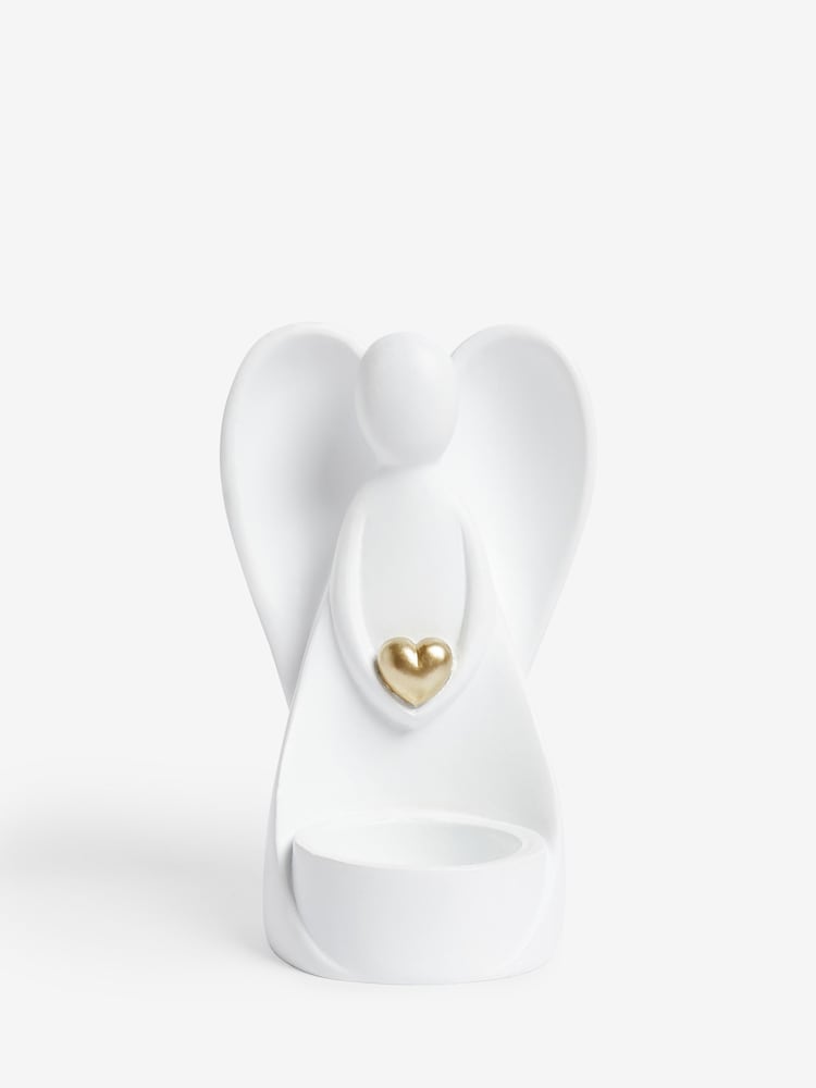 White Angel Tea Light Candle Holder - Image 2 of 4