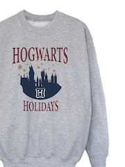 Rags & Rascals Harry Potter Hogwarts In The Snow Christmas Sweatshirt - Imagen 3 de 4