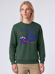 Brands In Green St Moritz Ski Club Sweatshirt - Image 1 of 4