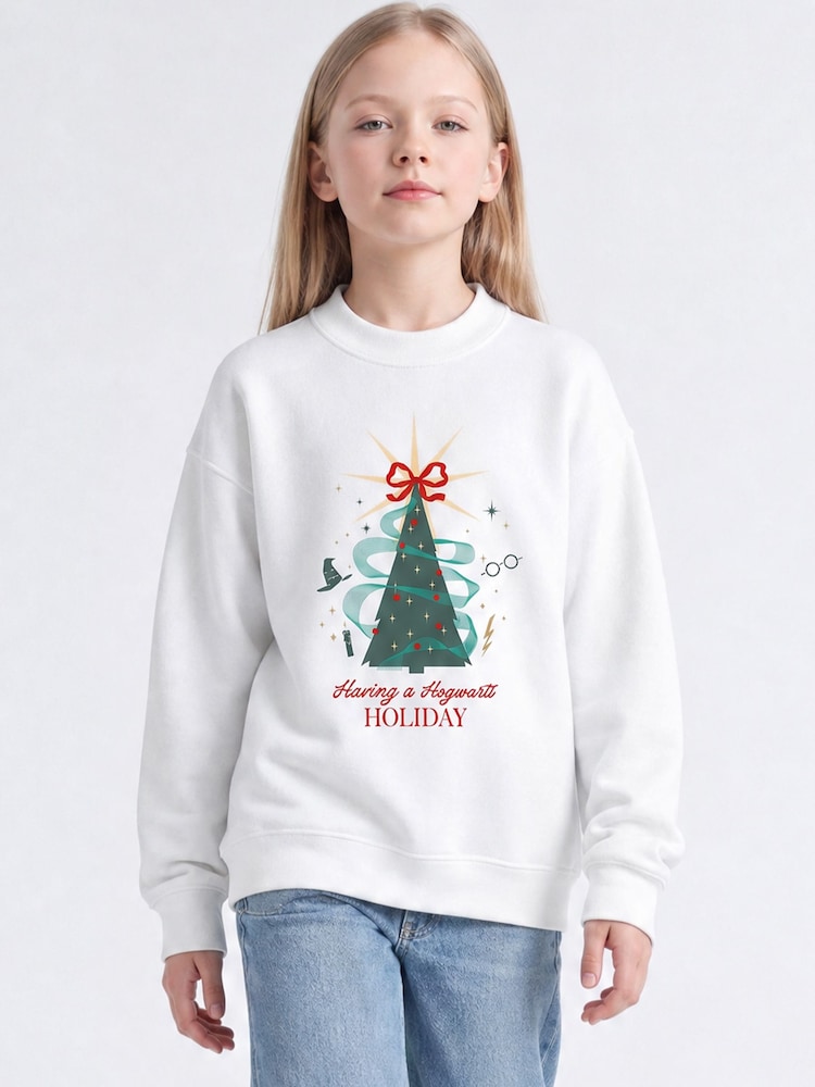 Rags & Rascals Harry Potter Festive Magic At Hogwarts Christmas Sweatshirt - Imagen 1 de 4 Rags & Rascals Harry Potter Festive Magic At Hogwarts Christmas Sweatshirt - Imagen 1 de 4