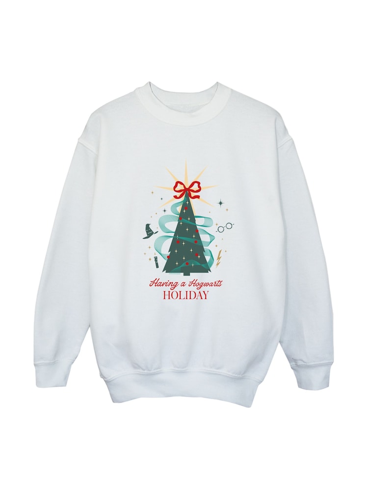 Rags & Rascals Harry Potter Festive Magic At Hogwarts Christmas Sweatshirt - Imagen 2 de 4 Rags & Rascals Harry Potter Festive Magic At Hogwarts Christmas Sweatshirt - Imagen 2 de 4