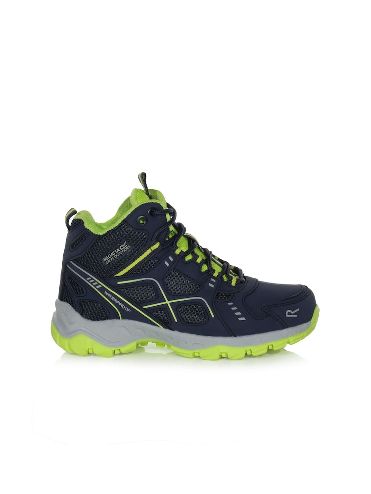 Blau - Regatta Kinder Vendeavour Wasserfeste Wanderstiefel - Bild 1 von 6 Blau - Regatta Kinder Vendeavour Wasserfeste Wanderstiefel - Bild 1 von 6