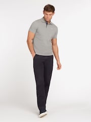 Barbour® Grey Marl 100% Cotton Classic Pique Polo Shirt - Image 8 of 11