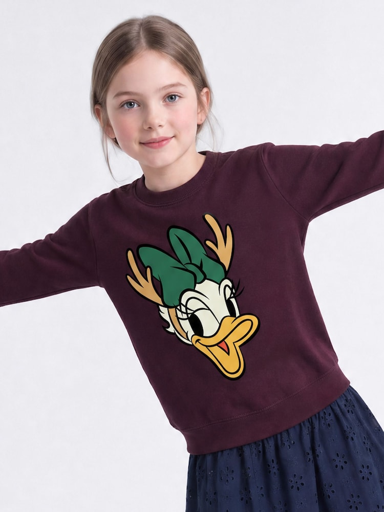 Rags & Rascals Disney Minnie Mouse Family Daisy Duck Christmas Sweatshirt - Imagen 1 de 4 Rags & Rascals Disney Minnie Mouse Family Daisy Duck Christmas Sweatshirt - Imagen 1 de 4