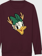 Rags & Rascals Disney Minnie Mouse Family Daisy Duck Christmas Sweatshirt - Imagen 3 de 4