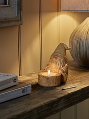 Natural Christmas Gonk Tea Light Candle Holder - Image 1 of 5