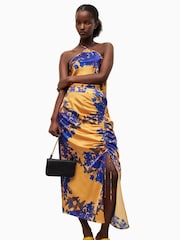 AllSaints Orange Carla Venetia Skirt - Image 1 of 7