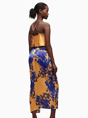 AllSaints Orange Carla Venetia Skirt - Image 2 of 7