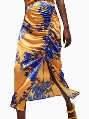 AllSaints Orange Carla Venetia Skirt - Image 5 of 7