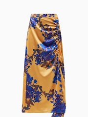 AllSaints Orange Carla Venetia Skirt - Image 7 of 7