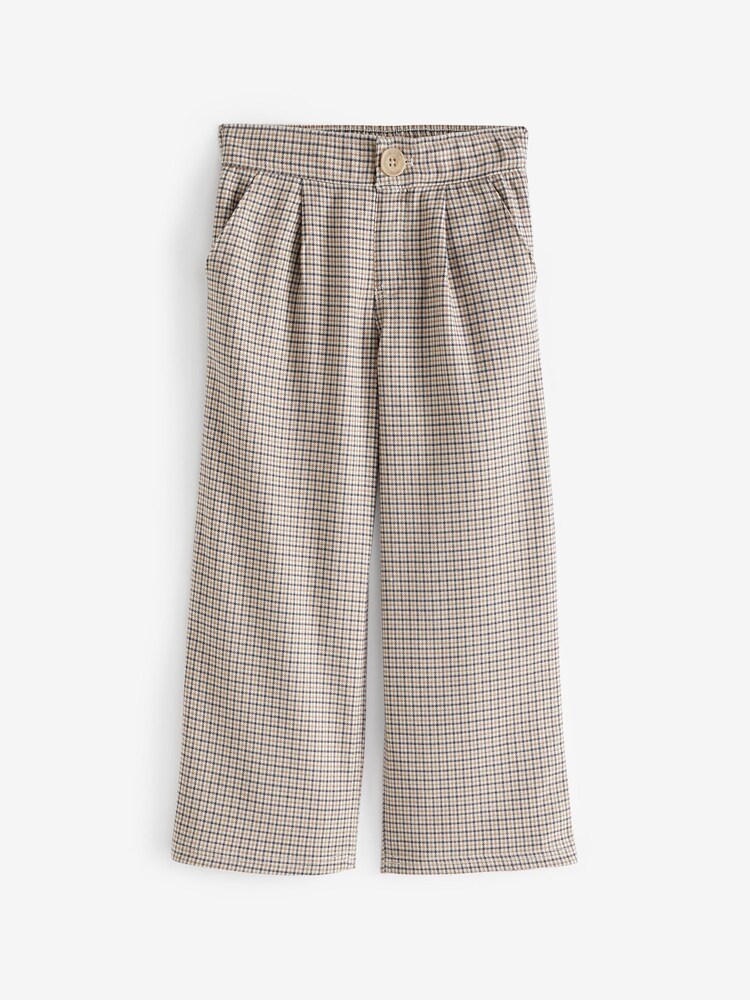 Abercrombie & Fitch karičaste elegantne rjave hlače - Slika 1 iz 3