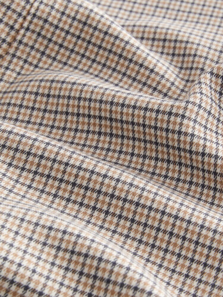 Abercrombie & Fitch karičaste elegantne rjave hlače - Slika 3 iz 3