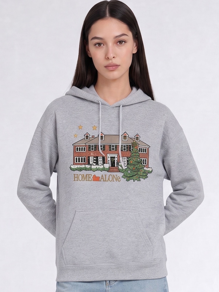 Brands In Disney Home Alone House Christmas Hoodie - 1 paveikslėlis iš 4