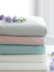 Laura Ashley White 400 Thread Count 100% Cotton Fitted Sheet - Image 3 of 3
