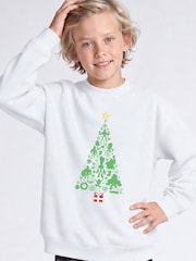 Rags & Rascals Marvel Avengers Tree Christmas Sweatshirt - صورة 1 من 4