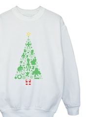 Rags & Rascals Marvel Avengers Tree Christmas Sweatshirt - صورة 3 من 4
