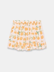 Mint Velvet Orange Print Ruffle Shorts - Image 8 of 8