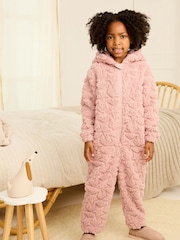 Pink Star Fleece All-In-One (1.5-16yrs) - Image 1 of 7