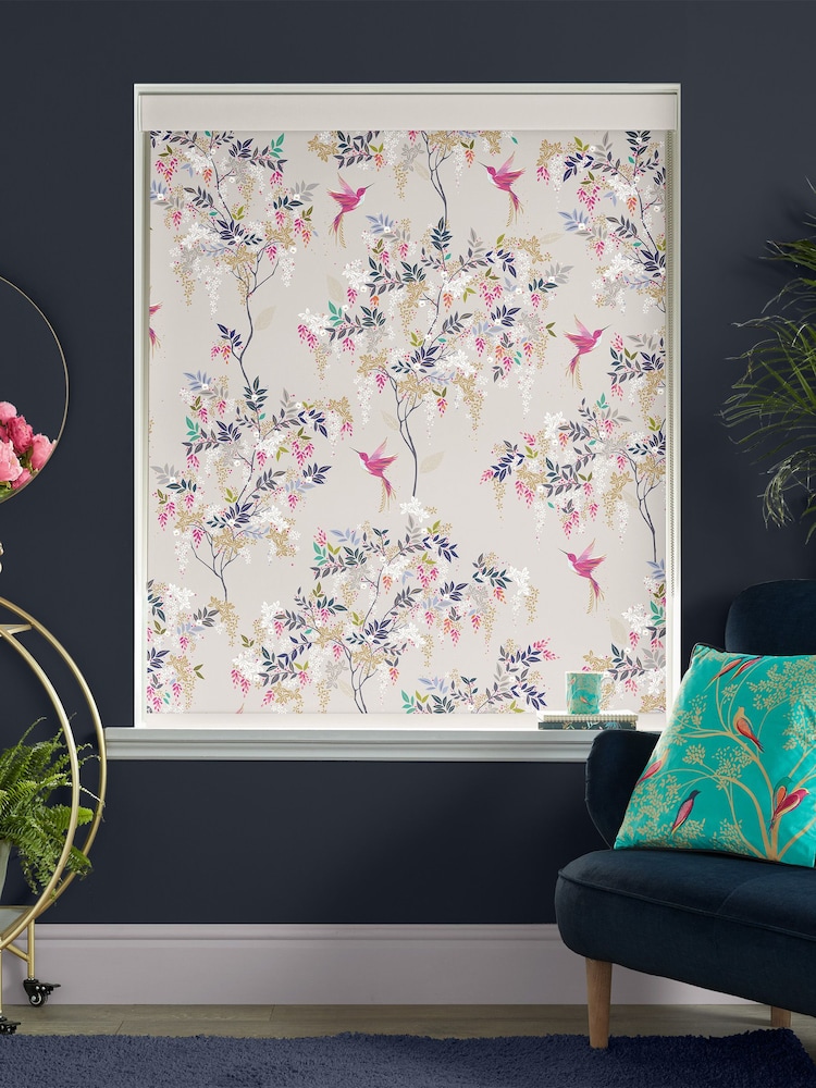 Sara Miller Natural Hummingbird Made to Measure Roller Blinds - Image 2 of 6
