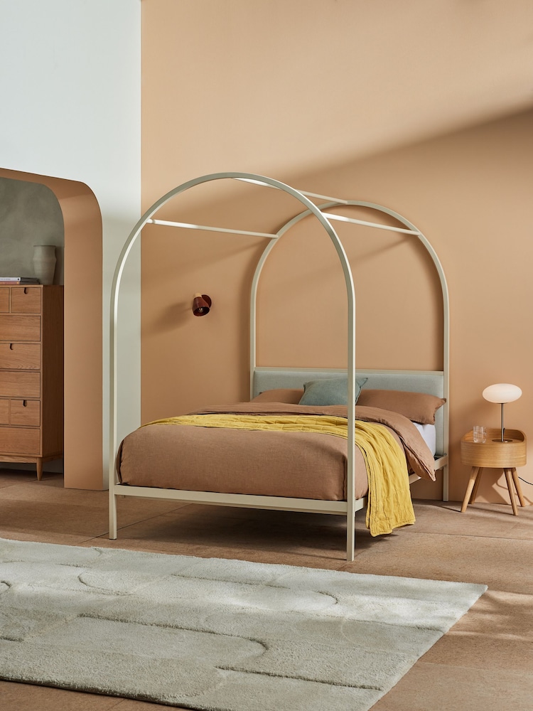 MADE.COM Putty Romy Four Poster Bed - Image 1 of 4
