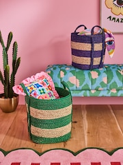 Eleanor Bowmer Set of 2 Rattan Storage Baskets - Image 1 of 3