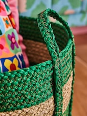 Eleanor Bowmer Set of 2 Rattan Storage Baskets - Image 2 of 3