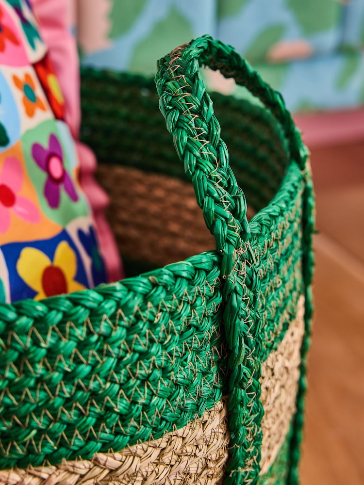 Eleanor Bowmer Set of 2 Rattan Storage Baskets - Image 2 of 3