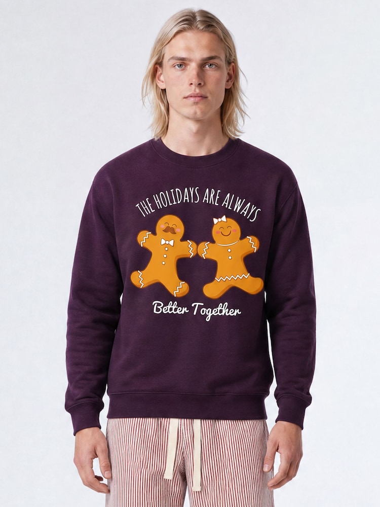 Brands In Holidays Together Christmas Sweatshirt - תמונה 1 מתוך 3 Brands In Holidays Together Christmas Sweatshirt - תמונה 1 מתוך 3