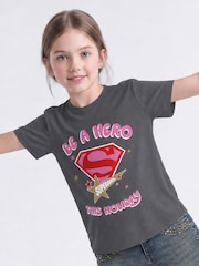 Rags & Rascals Black DC Comics Wonder Hero This Holiday Christmas T-Shirt - Image 1 of 4
