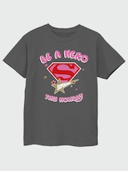 Rags & Rascals Black DC Comics Wonder Hero This Holiday Christmas T-Shirt - Image 2 of 4