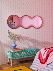 Eleanor Bowmer Pink/Red Ombre Wobble Mirror - Image 2 of 4
