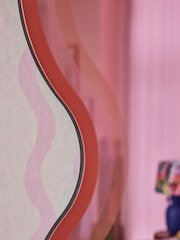 Eleanor Bowmer Pink/Red Ombre Wobble Mirror - Image 3 of 4