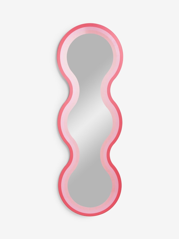 Eleanor Bowmer Pink/Red Ombre Wobble Mirror - Image 4 of 4
