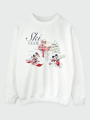 Brands In White Disney Mickey Mouse Ski Club Sweatshirt - Image 2 of 4