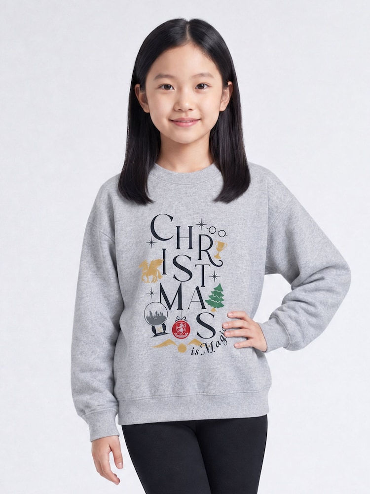 Rags & Rascals Harry Potter Christmas Is Magic Sweatshirt - Imagen 1 de 4